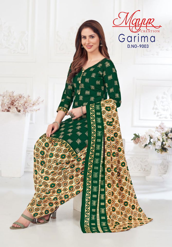 Garima Vol 9 By Mayur Cotton Printed Dress Material Wholesale Market In Surat
